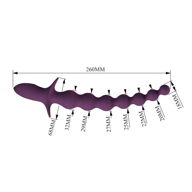 PRETTY LOVE - MADISON RECHARGEABLE ANAL VIBRATOR 10 FUNCTIONS · Jucarii Anale (imaginea 3)