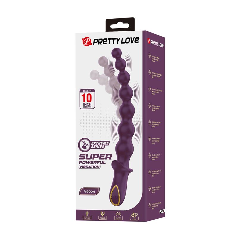 PRETTY LOVE - MADISON RECHARGEABLE ANAL VIBRATOR 10 FUNCTIONS · Jucarii Anale (imaginea 6)