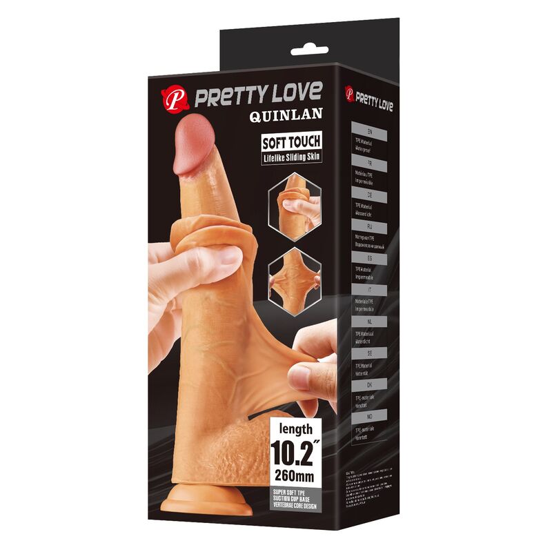 PRETTY LOVE - QUINLAN REALISTIC DILDO 26 CM Ø 5.5 CM NATURAL · Dildo & Stimulatoare (imaginea 7)