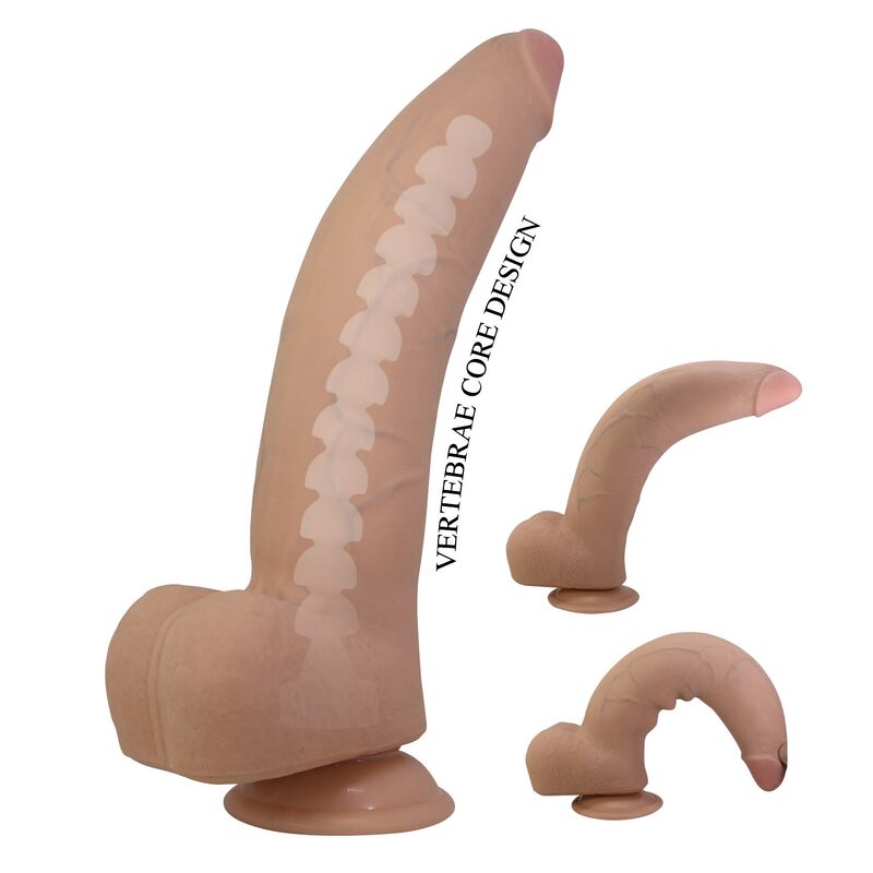 PRETTY LOVE - QUINLAN REALISTIC DILDO 26 CM Ø 5.5 CM NATURAL · Dildo & Stimulatoare (imaginea 2)