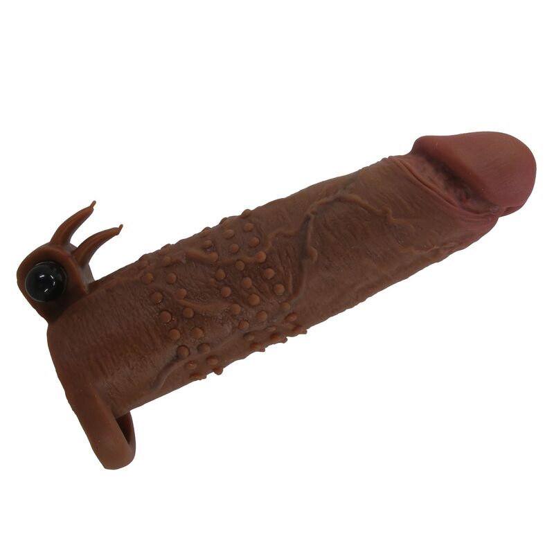 Pretty Love-Quillon Manșon Vibrator pentru Penis 20 cm Maro 4 PRETTY LOVE - QUILLON VIBRATING PENIS SLEEVE 20 CM Ø 4 CM BROWN · Inele & Mansoane Penis (imaginea 4)