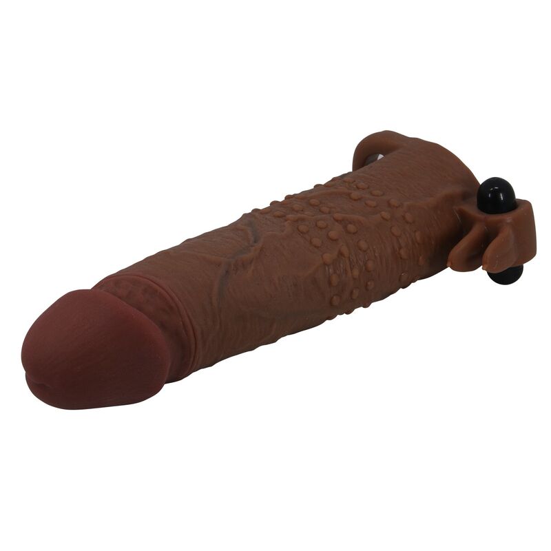 Pretty Love-Quillon Manșon Vibrator pentru Penis 20 cm Maro 5 PRETTY LOVE - QUILLON VIBRATING PENIS SLEEVE 20 CM Ø 4 CM BROWN · Inele & Mansoane Penis (imaginea 5)