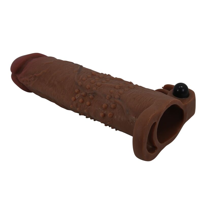 Pretty Love-Quillon Manșon Vibrator pentru Penis 20 cm Maro 6 PRETTY LOVE - QUILLON VIBRATING PENIS SLEEVE 20 CM Ø 4 CM BROWN · Inele & Mansoane Penis (imaginea 6)