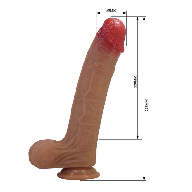 Pretty Love-Orsen Dildo Realist Silicon cu Ventuză 27,7 cm 7 PRETTY LOVE - ORSEN REALISTIC SILICONE DILDO WITH SUCTION CUP 27.7 CM Ø 5 CM · Dildo & Stimulatoare (imaginea 7)