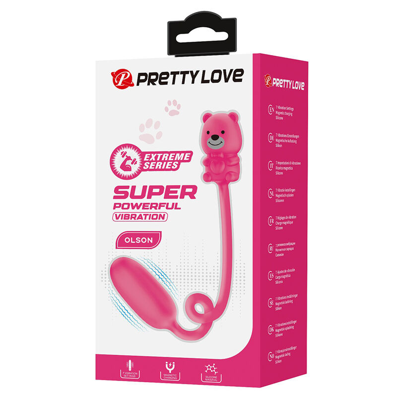 PRETTY LOVE - OLSON RECHARGEABLE BULLET VIBRATOR WITH WIRED CONTROLLER PINK · Vibratoare (imaginea 3)