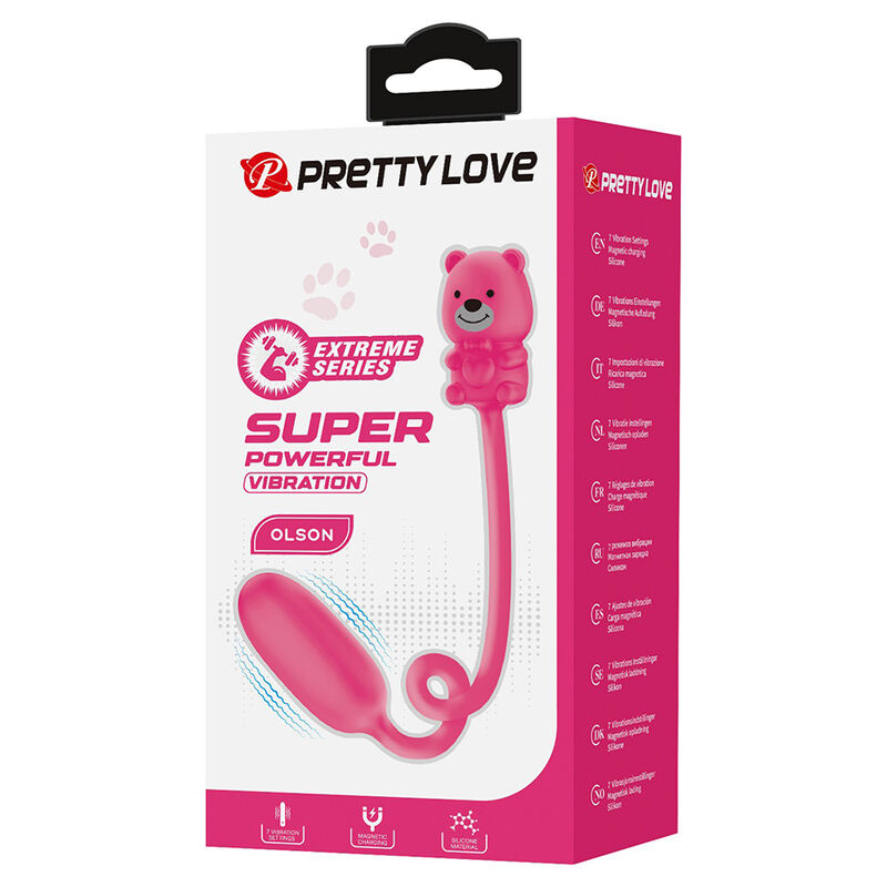 PRETTY LOVE - OLSON RECHARGEABLE BULLET VIBRATOR WITH WIRED CONTROLLER PINK · Vibratoare (imaginea 4)