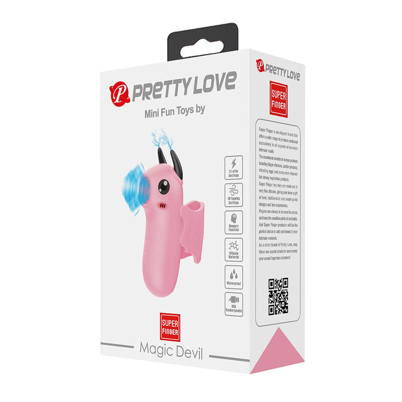 Pretty Love-Magic Devil Stimulator pentru Deget Reîncărcabil 5 PRETTY LOVE - MAGIC DEVIL RECHARGEABLE FINGER STIMULATOR PINK · Vibratoare (imaginea 5)