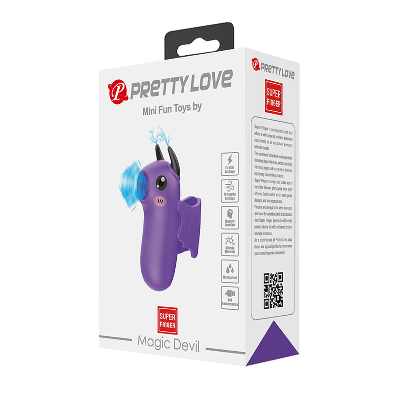 Pretty Love-Magic Devil Stimulator pentru Deget Reîncărcabil 15 PRETTY LOVE - MAGIC DEVIL PURPLE RECHARGEABLE FINGER STIMULATOR · Vibratoare (imaginea 6)