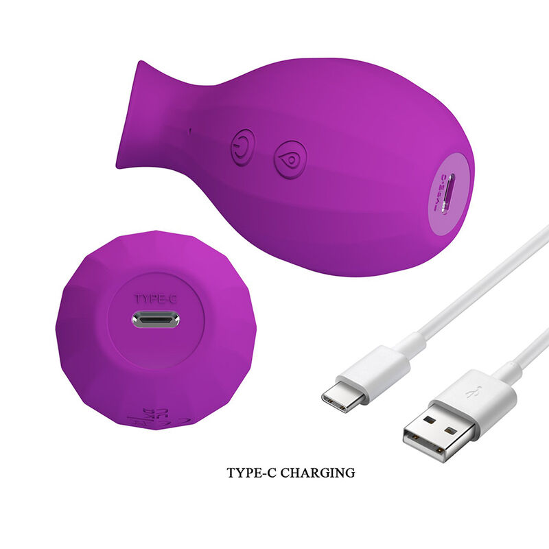PRETTY LOVE - MAGIC BOTTLE RECHARGEABLE CLITORAL SUCTION STIMULATOR PURPLE · Vibratoare (imaginea 7)