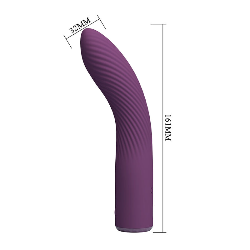 PRETTY LOVE - KISSELL RECHARGEABLE VIBRATOR 10 FUNCTIONS PURPLE · Vibratoare (imaginea 4)