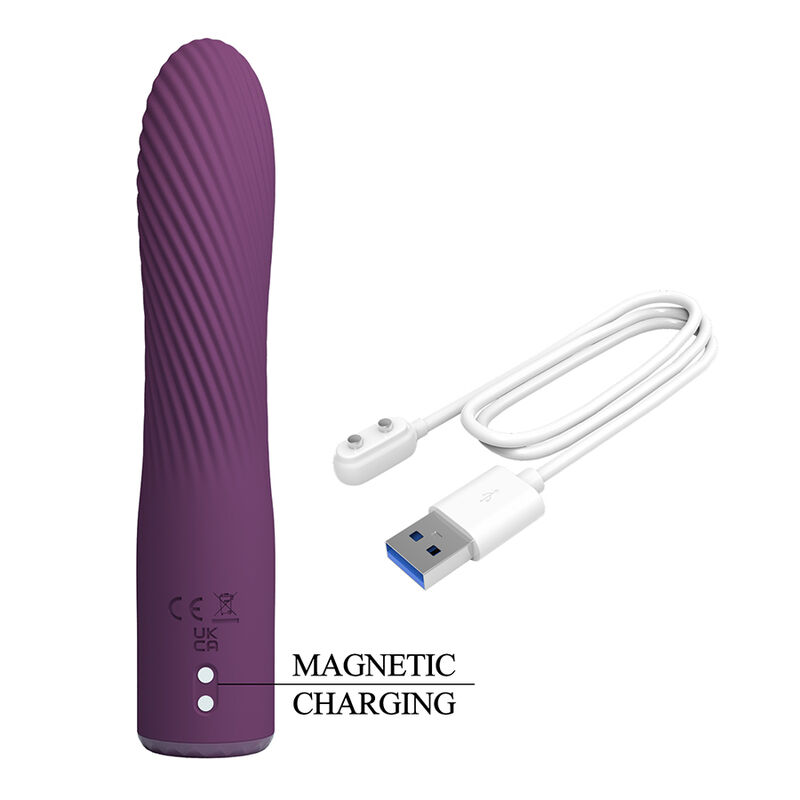 PRETTY LOVE - KISSELL RECHARGEABLE VIBRATOR 10 FUNCTIONS PURPLE · Vibratoare (imaginea 3)