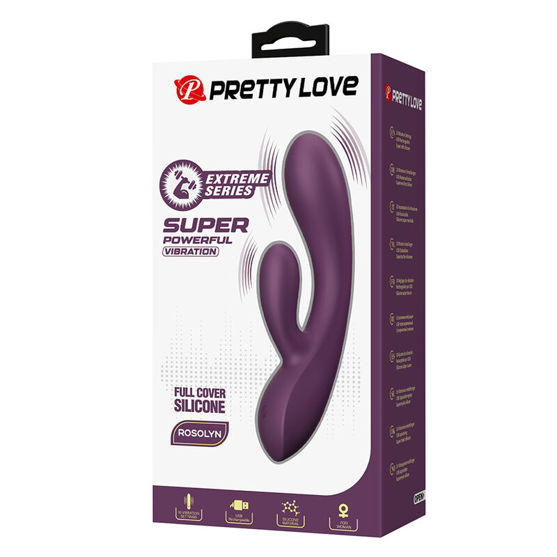 Pretty Love-Rosolyn Vibrator Rabbit Reîncărcabil 10 Funcții 6 PRETTY LOVE - ROSOLYN RECHARGEABLE RABBIT VIBRATOR 10 FUNCTIONS · Vibratoare (imaginea 6)