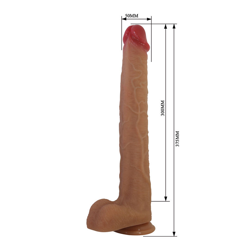 Pretty Love-Terin Plus Dildo Realist cu Ventuză 37,6 cm 8 PRETTY LOVE - TERIN PLUS REALISTIC SILICONE DILDO WITH SUCTION CUP 37.6 CM Ø 5.5 CM · Dildo & Stimulatoare (imaginea 8)