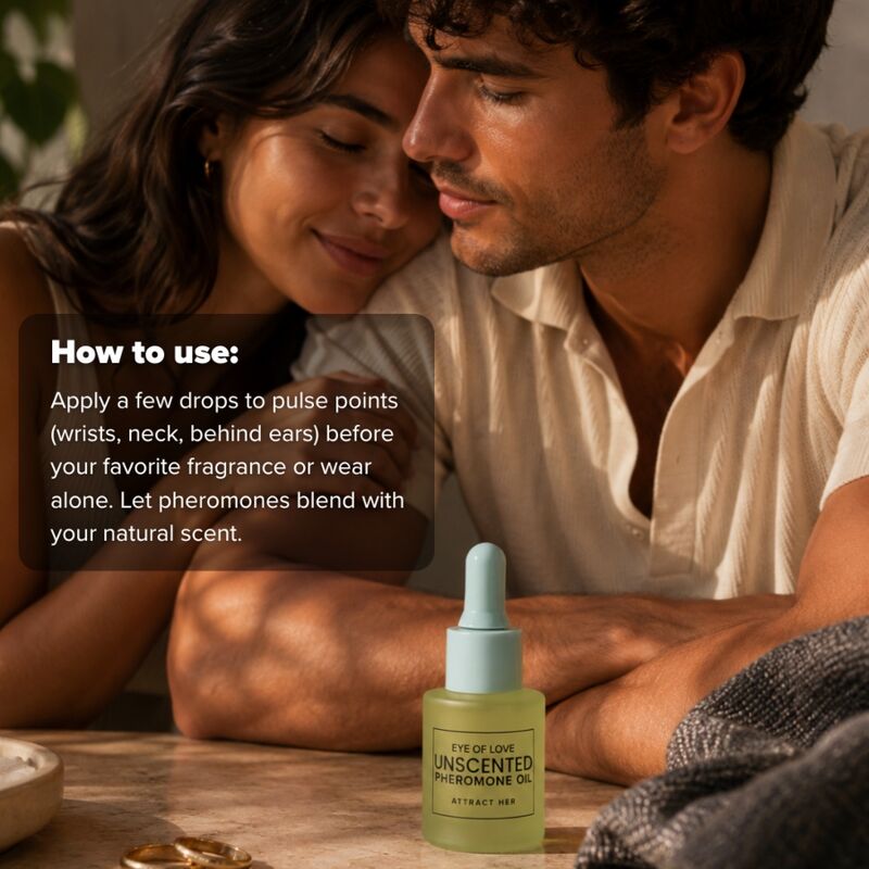 EYE OF LOVE - PHEROMONE-INFUSED PERFUMED OIL FOR MEN, FRAGRANCE-FREE, 20 ML · Parfumuri & Feromoni (imaginea 8)