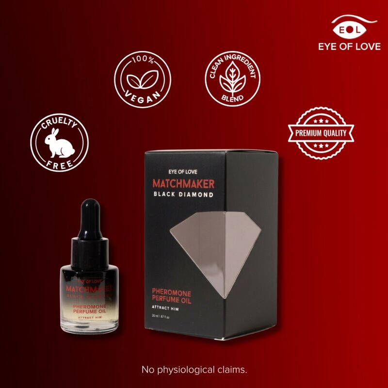 EYE OF LOVE - MATCHMAKER BLACK DIAMOND PHEROMONE PERFUME OIL 20 ML · Masaj Erotic (imaginea 5)