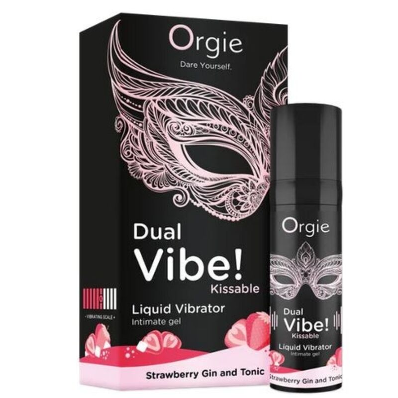 Orgie-Dual Vibe Vibrator Lichid Gin Tonic cu Căpșuni 15 ml 3 ORGIE - DUAL VIBE! STRAWBERRY GIN AND TONIC KISSABLE LIQUID VIBRATOR 15 ML · Afrodisiace Femei (imaginea 3)