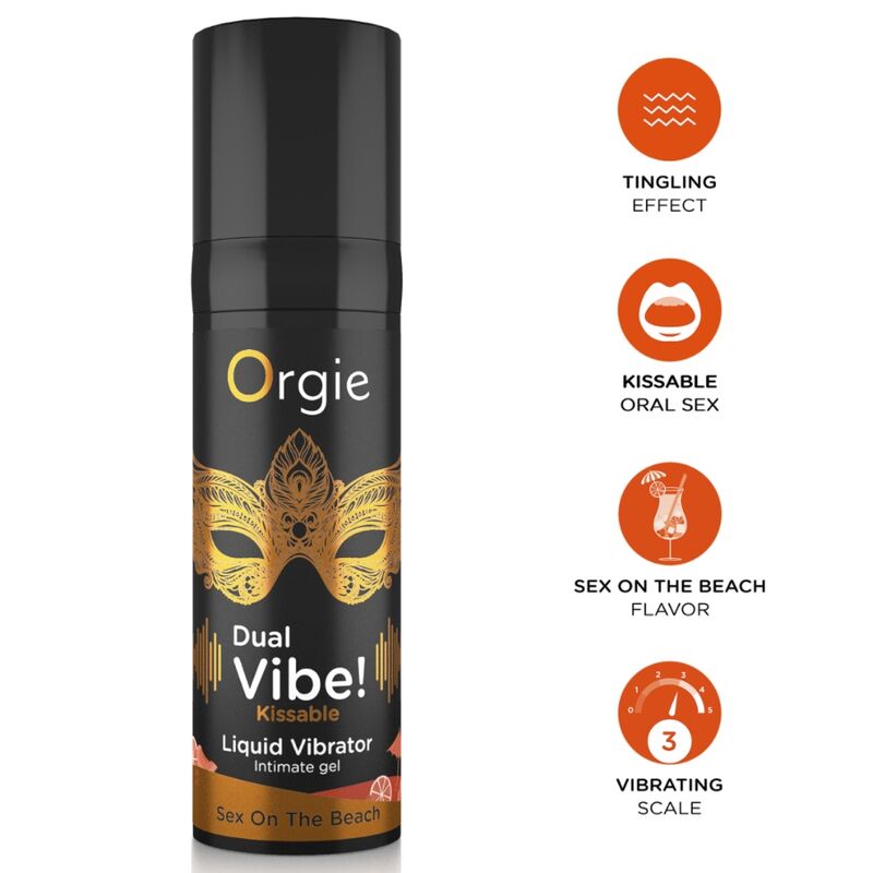 Orgie-Dual Vibe Vibrator Lichid Sex on the Beach 15 ml