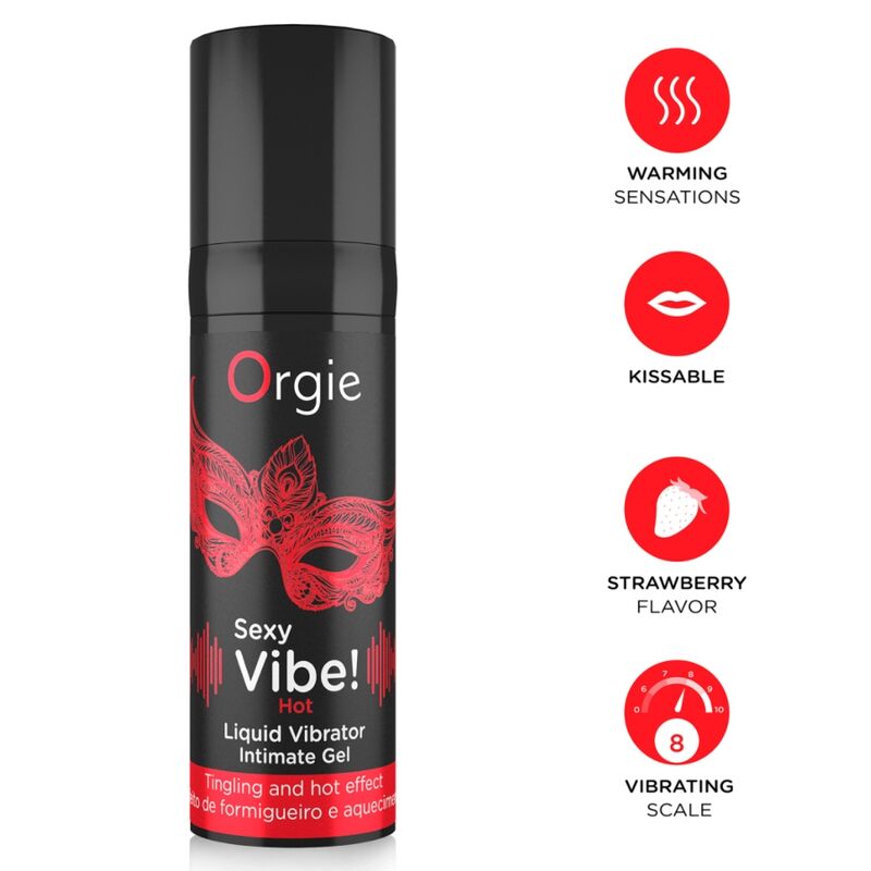 Orgie-Sexy Vibe Hot Vibrator Lichid cu Efect de Încălzire