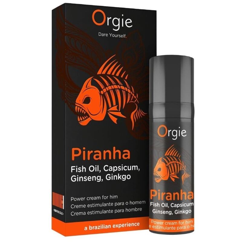 ORGIE - PIRANHA POWER CREAM FOR HIM 15 ML · Afrodisiace Barbati (imaginea 5)