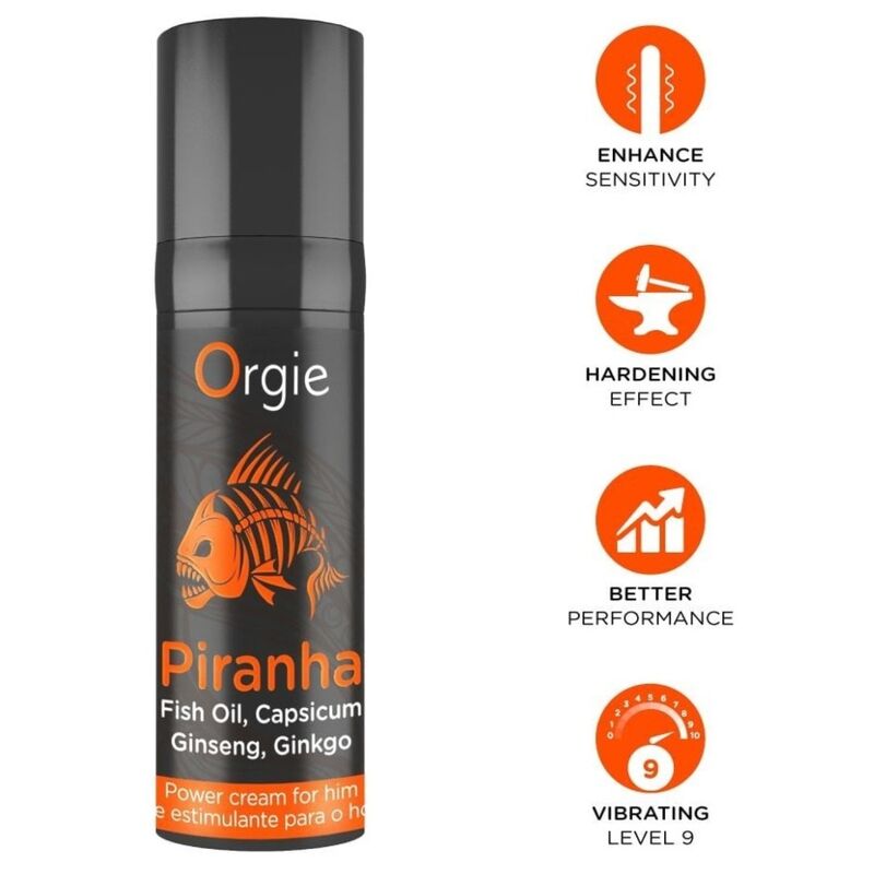 Orgie-Piranha Power Cremă Stimulantă pentru El 15 ml