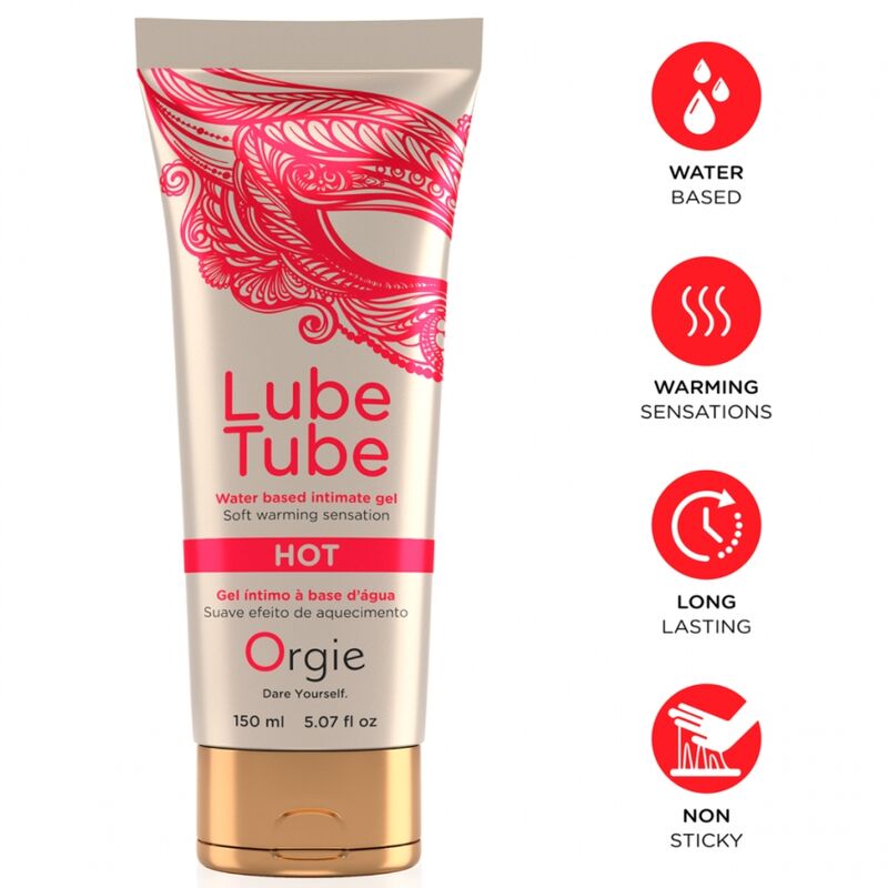 ORGIE - LUBE TUBE HOT WARMING WATER-BASED INTIMATE GEL 150 ML · Lubrifiant