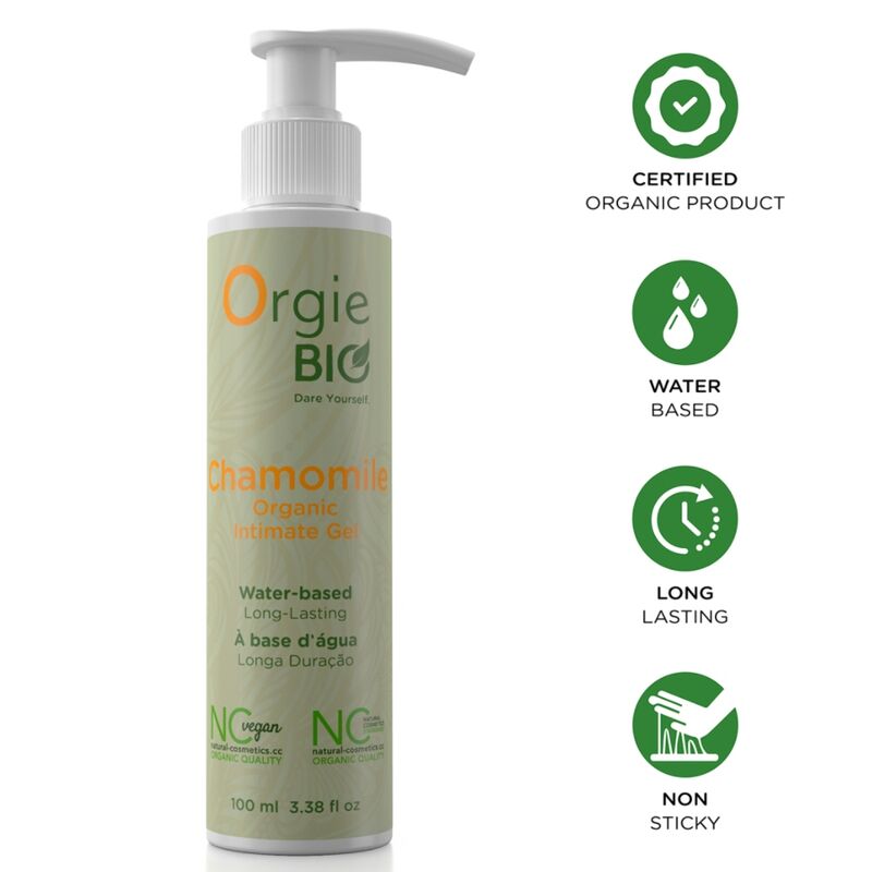 Orgie-Bio Lubrifiant Organic pe Bază de Apă cu Mușețel