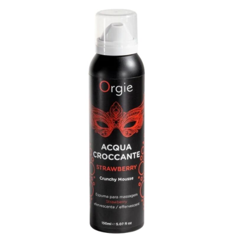 ORGIE - ACQUA CROCCANTE STRAWBERRY CRUNCHY MASSAGE MOUSSE 150 ML · Masaj Erotic (imaginea 3)