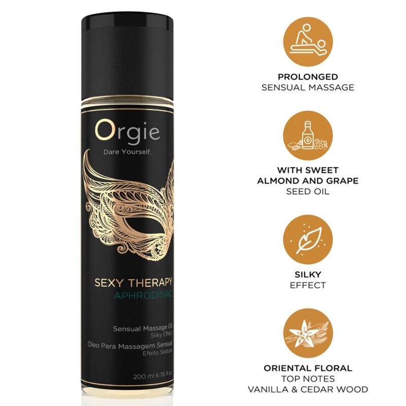 Orgie-Sexy Therapy Aphrodisiac Ulei de Masaj 200 ml 371 Orgie-Sexy Therapy Aphrodisiac Ulei de Masaj 200 ml