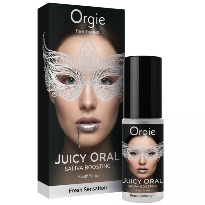 ORGIE - JUICY ORAL SALIVA BOOSTING MOUTH SPRAY MINT 15 ML · Sex Oral & Corp (imaginea 3)
