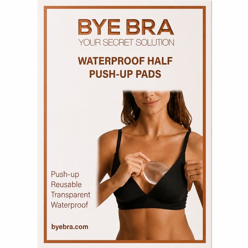 Bye Bra - Pull Ups-Semi Pads Push-up Transparent · Lenjerie Sexy Femei