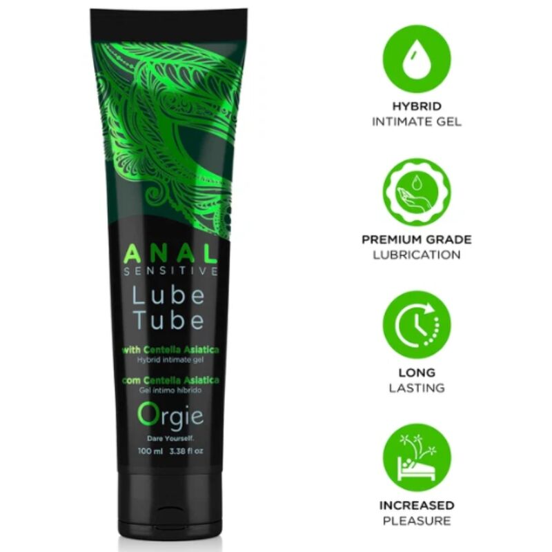 ORGIE - LUBE TUBE ANAL SENSITIVE HYBRID INTIMATE GEL FOR ANAL SEX 100 ML · Lubrifiant