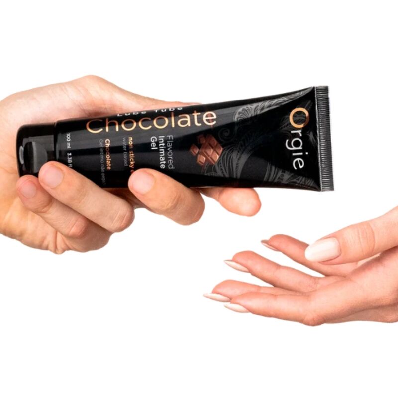 Orgie-Lube Tube Lubrifiant cu Aromă de Ciocolată 100 ml 4 ORGIE - LUBE TUBE CHOCOLATE KISSABLE WATER-BASED INTIMATE GEL 100 ML · Lubrifiant (imaginea 4)