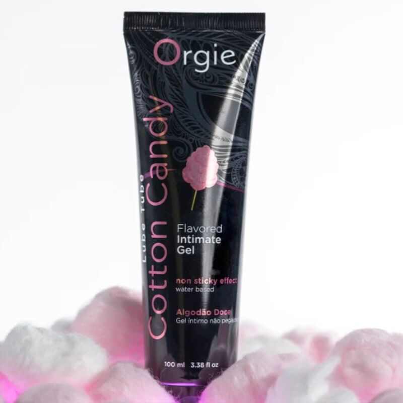 Orgie-Lube Tube Lubrifiant cu Aromă de Vată de Zahăr 4 ORGIE - LUBE TUBE COTTON CANDY KISSABLE WATER-BASED INTIMATE GEL 100 ML · Lubrifiant (imaginea 4)