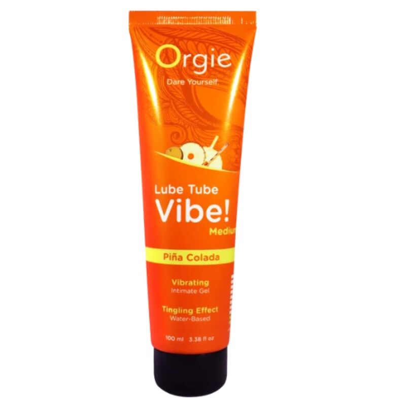 ORGIE - LUBE TUBE VIBE! PIÑA COLADA KISSABLE INTIMATE GEL MEDIUM TINGLING 100 ML · Lubrifiant (imaginea 3)