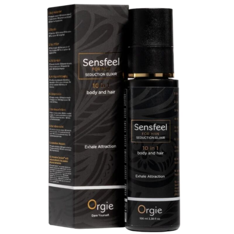 ORGIE - SENSFEEL FOR MAN SEDUCTION ELIXIR 10 IN 1 BODY AND HAIR 100 ML · Sex Oral & Corp (imaginea 4)