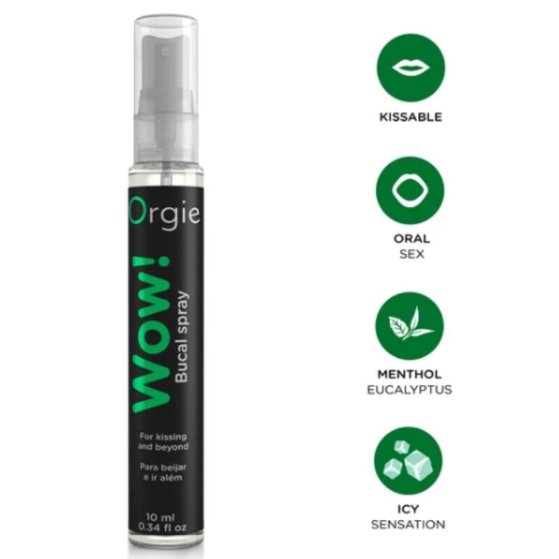 Orgie-Wow! Spray Bucal Mentol și Eucalipt 10 ml
