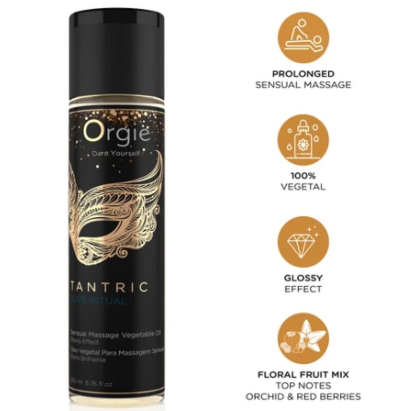 Orgie-Tantric Love Ritual Ulei Vegetal de Masaj 200 ml 389 Orgie-Tantric Love Ritual Ulei Vegetal de Masaj 200 ml