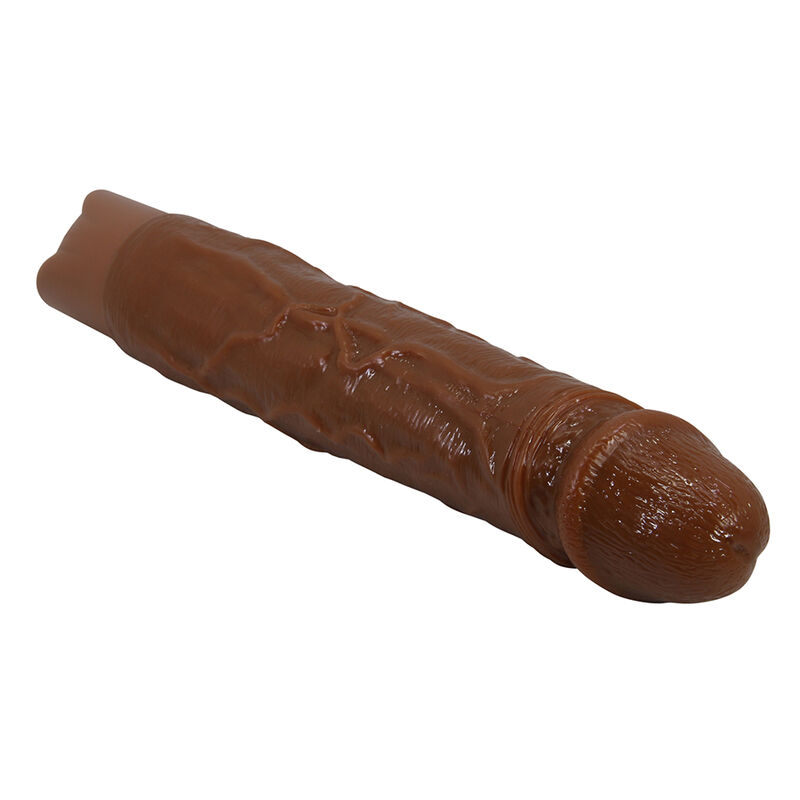 PRETTY LOVE - KESSLER REALISTIC VIBRATING DILDO WITH 10 VIBRATION MODES AND 10 THROWS, 22 CM, BROWN · Dildo & Stimulatoare (imaginea 4)