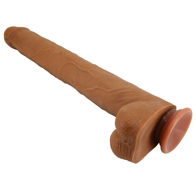 PRETTY LOVE - VIGGO REALISTIC SOFT-TOUCH SKIN-SLIDING DILDO 36,5 CM BROWN · Dildo & Stimulatoare (imaginea 9)