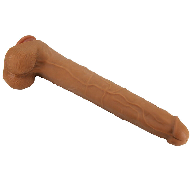 PRETTY LOVE - VIGGO REALISTIC SOFT-TOUCH SKIN-SLIDING DILDO 36,5 CM BROWN · Dildo & Stimulatoare (imaginea 10)