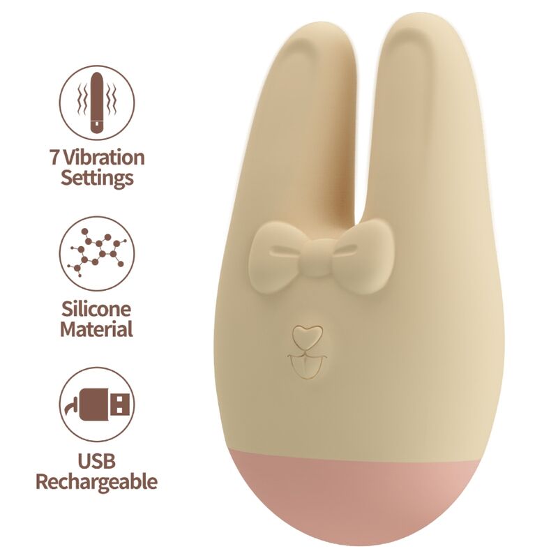 Romance-Bunny Stimulator Extern cu 7 Moduri de Vibrație 360 Romance-Bunny Stimulator Extern cu 7 Moduri de Vibrație