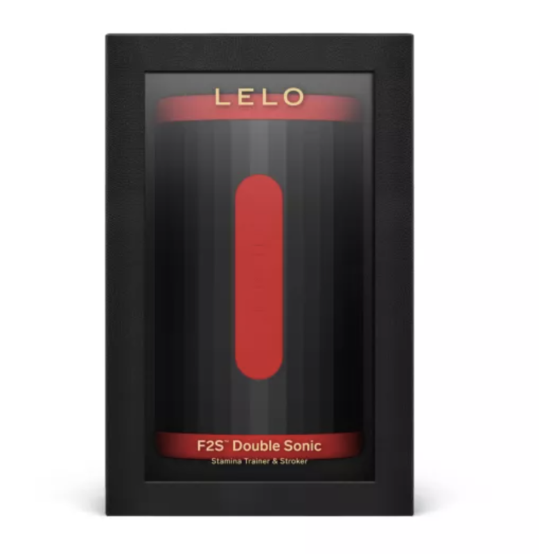 LELO - F2S DOUBLE SONIC MALE STROKER WITH DUAL SONIC STIMULATION RED · Masturbatoare (imaginea 4)
