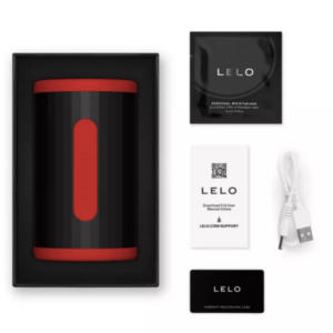 LELO - F2S DOUBLE SONIC MALE STROKER WITH DUAL SONIC STIMULATION RED · Masturbatoare (imaginea 3)