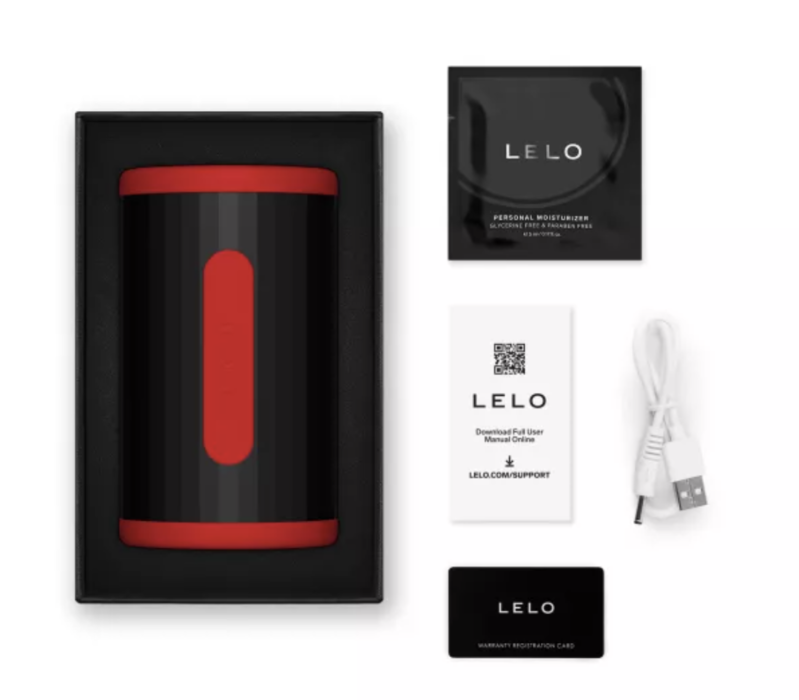 LELO - F2S DOUBLE SONIC MALE STROKER WITH DUAL SONIC STIMULATION RED · Masturbatoare (imaginea 3)