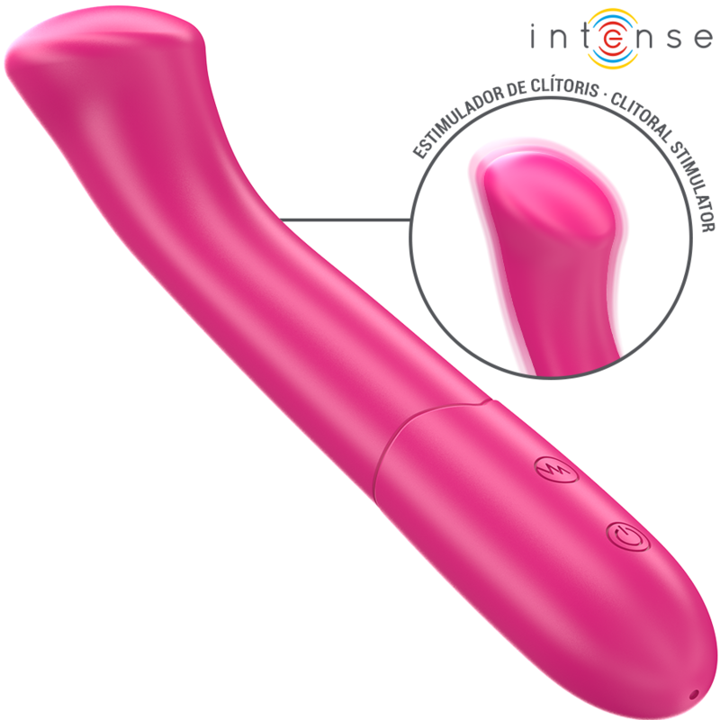 INTENSE - PATY VIBRATOR 19 CM FLEXIBLE 10 VIBRATIONS MODEL 2 PINK · Vibratoare (imaginea 3)