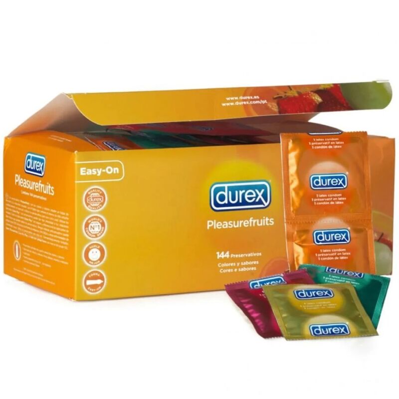 Durex Condoms-Pleasure Fruits 144 Unități-Latex · Prezervative