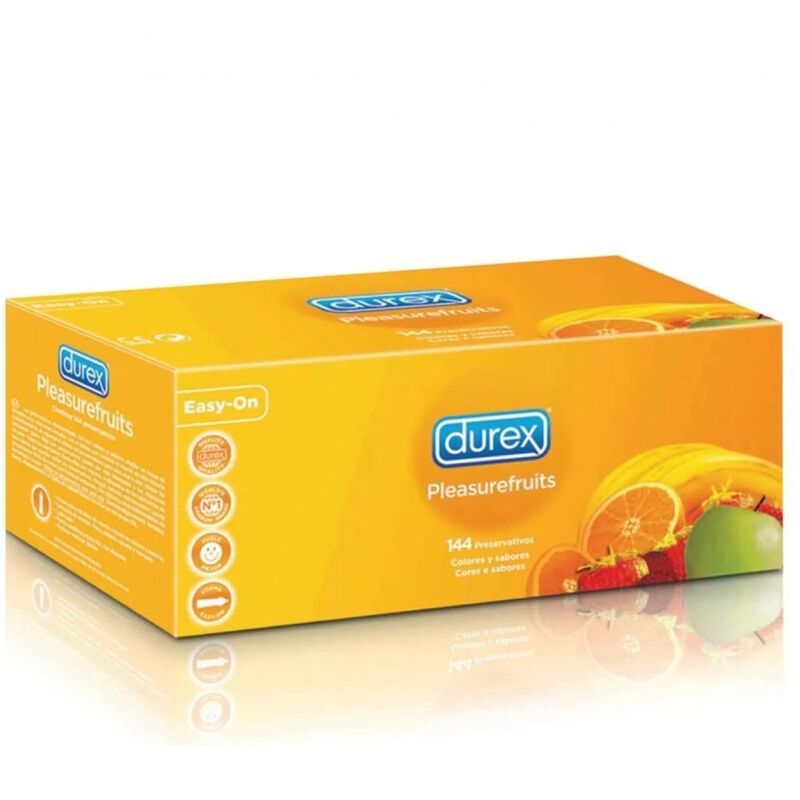 Durex Condoms-Pleasure Fruits 144 Unități-Latex 4 Durex Condoms-Pleasure Fruits 144 Unități-Latex · Prezervative (imaginea 4)