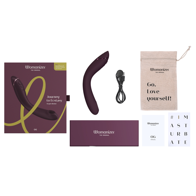 Womanizer-Og G-spot Aubergine-12 Trepte, Reincarcabil, USB · Vibratoare (imaginea 5)