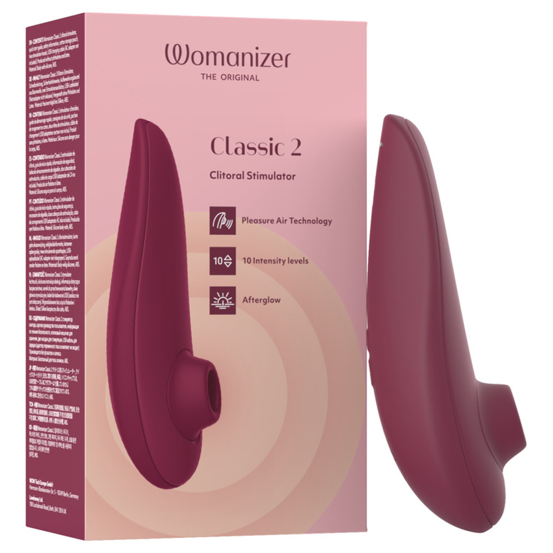 Womanizer-Classic 2 Stimulator Clitoridian Bordeaux-Silicon, 10 190 Womanizer-Classic 2 Stimulator Clitoridian Bordeaux-Silicon, 10