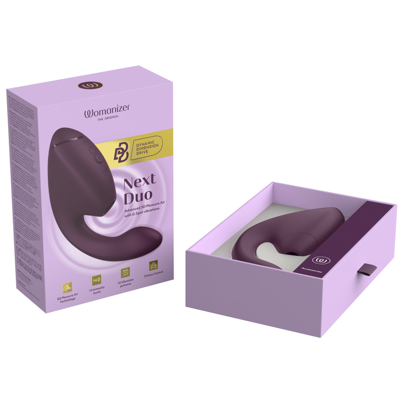 Womanizer-Duo Next Stimulator Dual Clitoral și G-spot 8 Womanizer-Duo Next Stimulator Dual Clitoral și G-spot Mov · Vibratoare (imaginea 8)